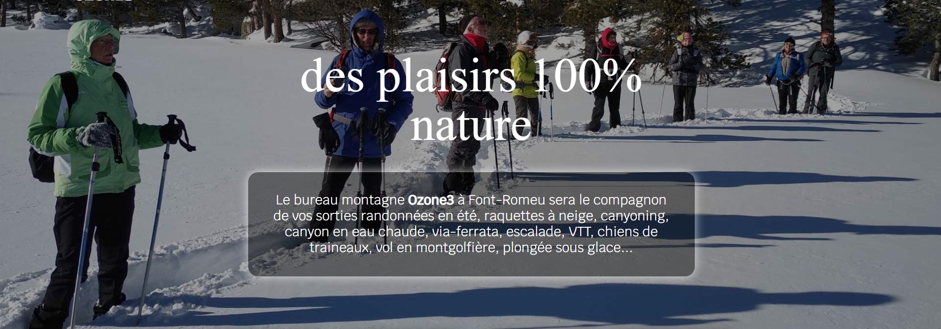 OZONE 3 – MOUNTAIN AND LEISURE ACTIVITIES